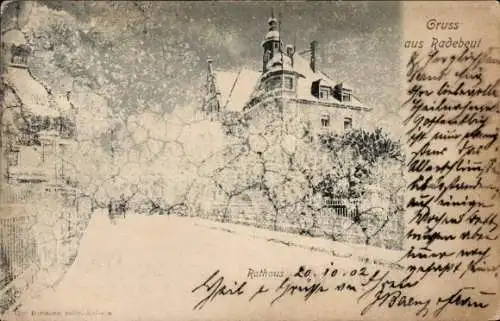 Ak Radebeul in Sachsen, Rathaus