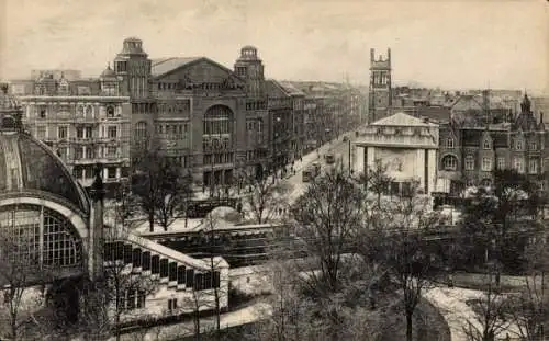 Ak Berlin Schöneberg, Bahnhof Nollendorfplatz, Hochbahn, Woerz Billard