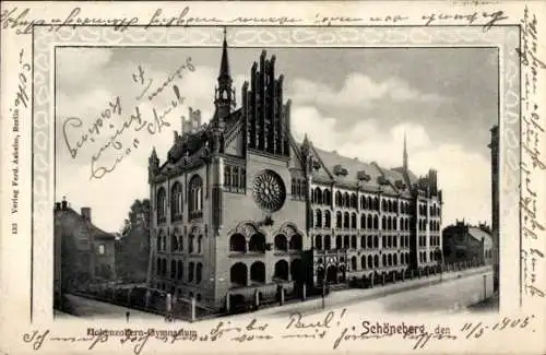 Ak Berlin Schöneberg, Hohenzollern-Gymnasium