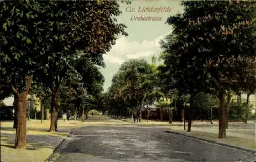 Ak Berlin Steglitz Groß Lichterfelde, Drakerstraße