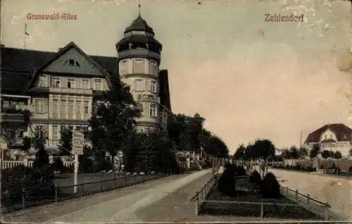 Ak Berlin Zehlendorf, Grunewald-Allee