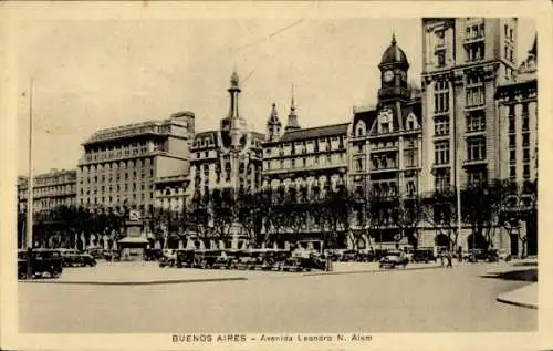 Ak Buenos Aires Argentinien, Avenida Leandro N. Alem