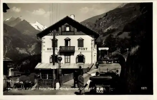 Ak Heiligenblut am Großglockner Kärnten, Kaiser Franz Josef Haus, Hotel Post, Großglockner, 1300 