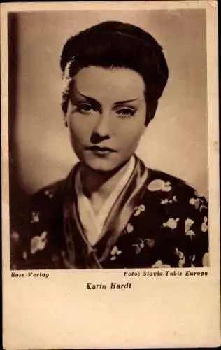 Ak Schauspielerin Karin Hardt, Portrait
