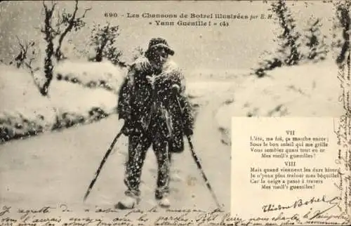 Lied Ak Les Chansons de Botrel illustrées, Yann Guenille