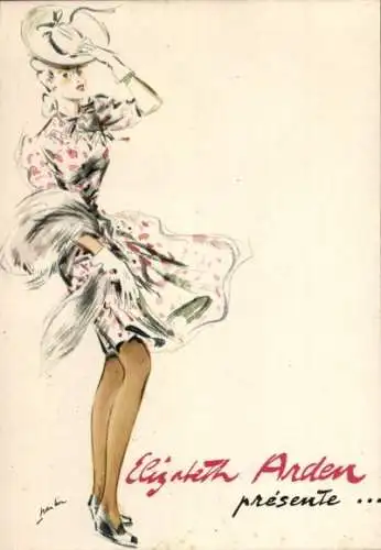 Künstler CPA Reklame, Elizabeth Arden, Lotion