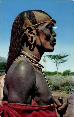 Ak Masai, Afrikaner in Tracht, Schmuck