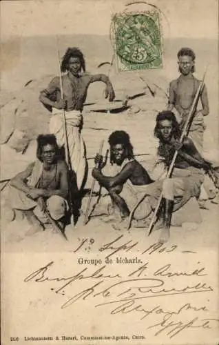 CPA Groupe de bicharis