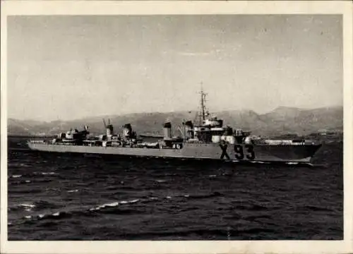 Ak Französisches Kriegsschiff Le Kersaint