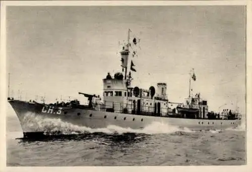 Ak Französisches Kriegsschiff CH 3, Französische Marine