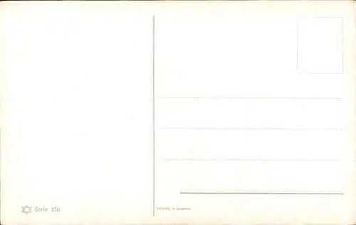 Künstler Ak See, Segelboot, Wellen