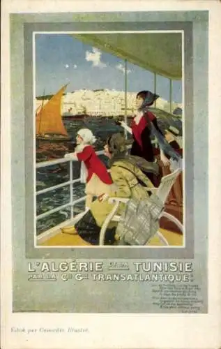 CPA Reklame, L'Algerie et la Tunisie par la CGT