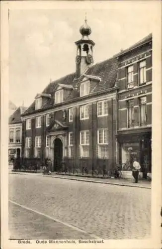 Ak Breda Nordbrabant Niederlande, Altes Männerheim, Boschstraat