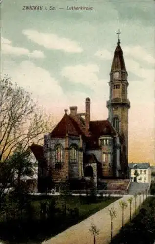 Ak Zwickau in Sachsen, Lutherkirche
