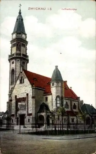 Ak Zwickau in Sachsen, Lutherkirche