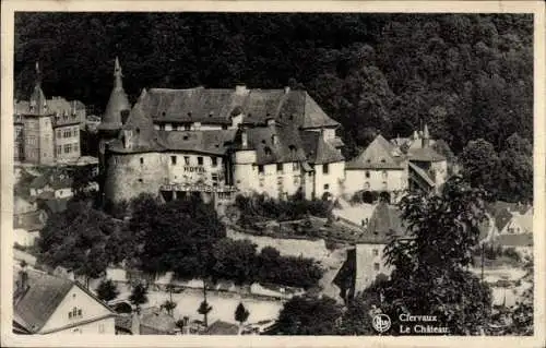 Ak Clervaux Clerf Luxembourg, Hotel Crestaurean, Schloss  schöne Landschaft
