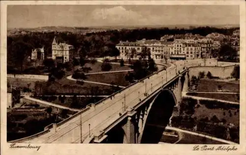 Ak Luxembourg Luxemburg, Le Pont Adolphe