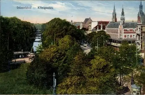 Ak Düsseldorf am Rhein, Königsallee
