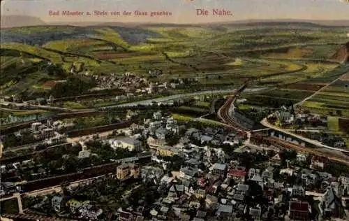 Ak Bad Münster am Stein Bad Kreuznach an der Nahe, Landschaftsansicht, Bad Münster a. Stein, d...