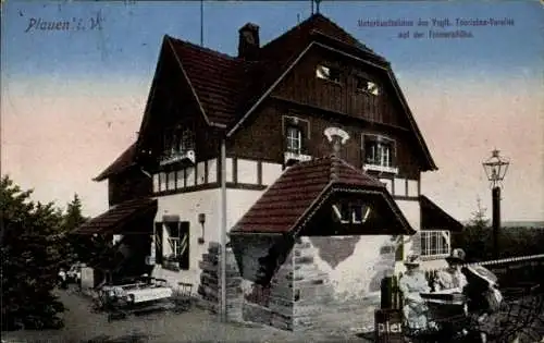Ak Plauen im Vogtland, Unterkunftshaus des Vogtl. Touristen-Vereins, auf der Tennerahöhe