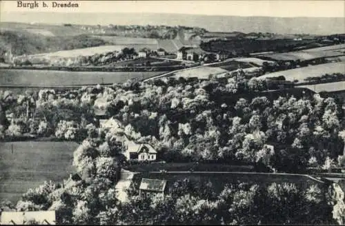 Ak Burgk Freital in Sachsen, Gesamtansicht