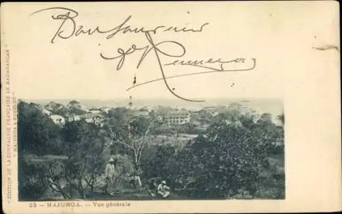 Ak Mahajanga Majunga Madagaskar, Aussicht auf  französische Postkarte