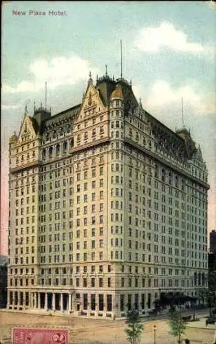 Ak New York USA, New Plaza Hotel