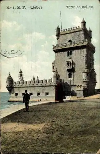Ak Belém Lisboa Lissabon Portugal, Torre de Belem