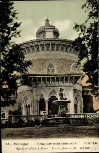Ak Sintra Cintra Portugal, Palacio Monserrate, s Gebäude, farbige 