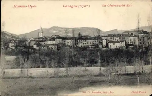 Ak Laragne Hautes Alpes, Gesamtansicht, Ostseite