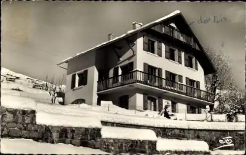 Ak Orcières Hautes Alpes, Haus im Schnee, Berge, Winterlandschaft, Schriftzug 'dortoir'
