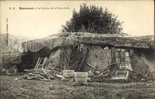 CPA Bournand Vienne, Le Dolmen de la Pierre-Folle