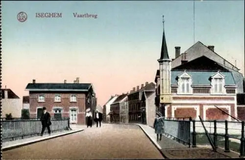 Ak Izegem Iseghem Westflandern, Vaartbrug