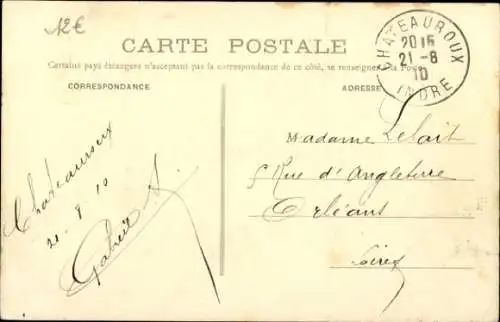 Ak Châteauroux Indre, Marche, Place Gambetta