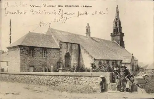 CPA Porspoder Finistère, Église