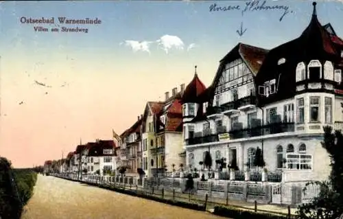Ak Ostseebad Warnemünde Rostock, Ostseebad  Villen am Strandweg, Unsere Wohnung