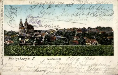 Ak Kynšperk nad Ohří Königsberg an der Eger Region Karlsbad, Gesamtansicht