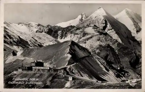 Ak Salzburg in Österreich, Furschertörl, Groß Glockner, Sonnenwelleck und Fuscherkarkopf