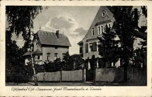 Ak Dziwnów Ostseebad Dievenow Pommern, Häuser, Bäume, Himmel, Zaun