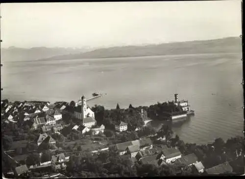 Ak Langenargen am Bodensee, Blick auf Langenargen am Bodensee
