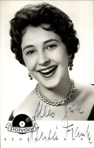 Ak Sängerin Renée Franke, Portrait