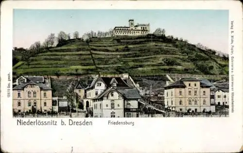 Ak Niederlössnitz Niederlößnitz Radebeul Sachsen, Friedensburg