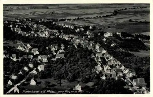 Ak Plattenhardt Filderstadt in Baden Württemberg, Luftaufnahme von  interessanter Blick auf die H