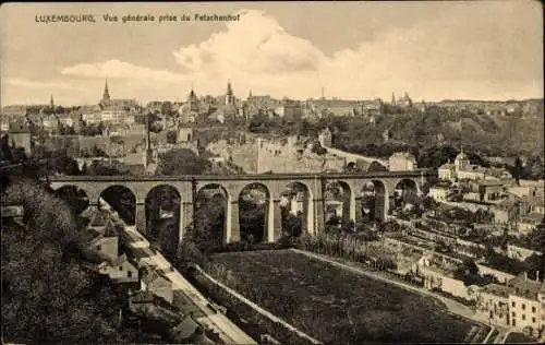 Ak Luxembourg Luxemburg, Fort Thüngen, Trois Gland, Drei Eicheln, Dräi Eechelen, Landschaftsansic