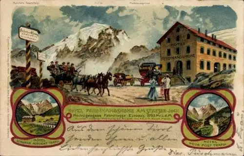 Künstler Litho Reisch, Stilfs Stelvio Südtirol, Hotel Ferdinandshöhe am Stilfser Joch