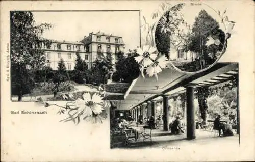 Ak Schinznach Bad Kanton Aargau, Kirche, Kolonnaden