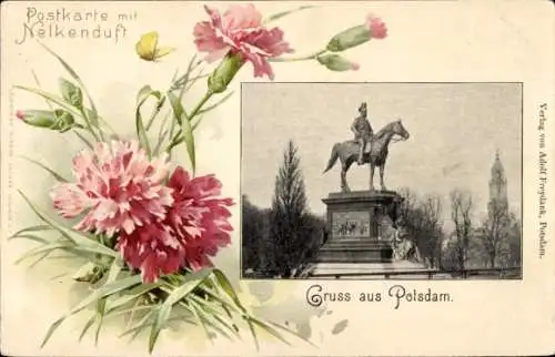 Ak Potsdam, Denkmal, Nelken