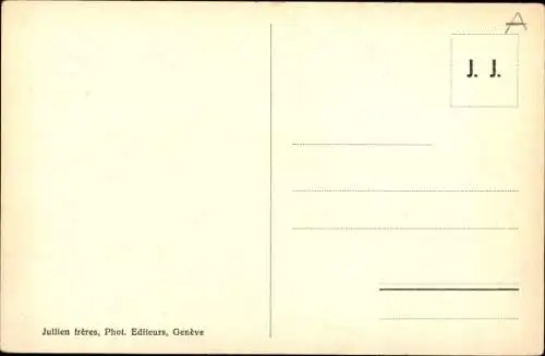 Ak Champéry Kanton Wallis, Vue Generale, Gebirge