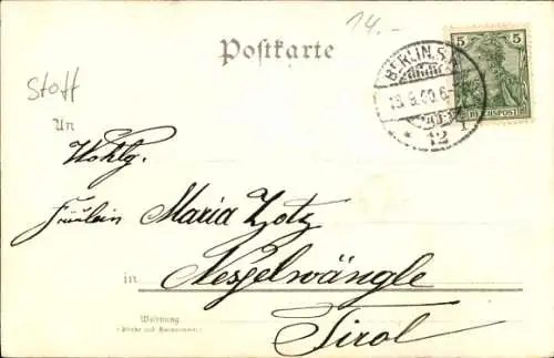 Material Ak Tauben, Blumen, Rosen, Vergissmeinnicht