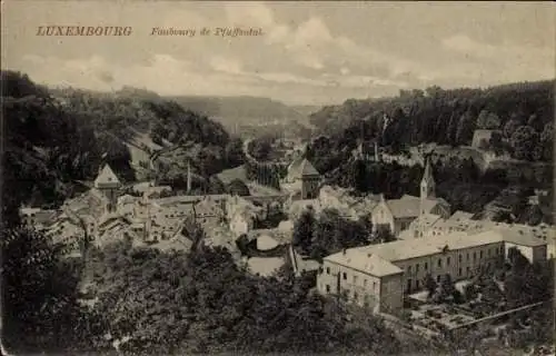 Ak Luxembourg Luxemburg, Faubourg de Pfaffental